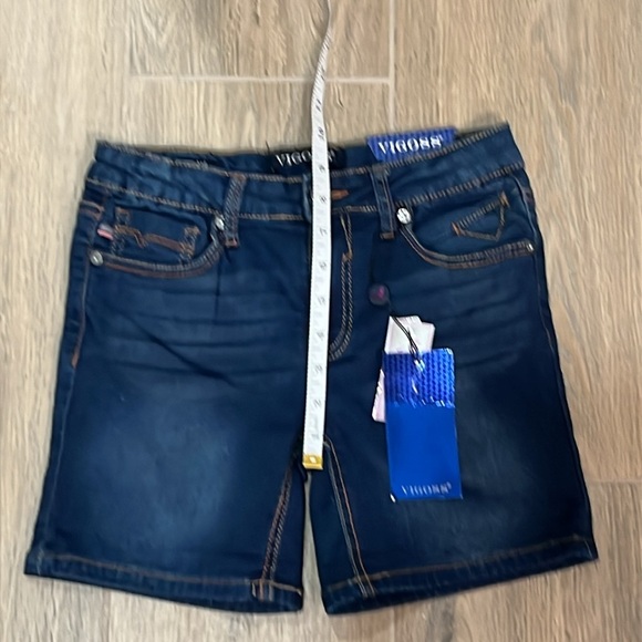Vigoss Jean Shorts Girls Adjustable Waistband Stretchy Comfy Bermuda The Mid - Picture 8 of 12